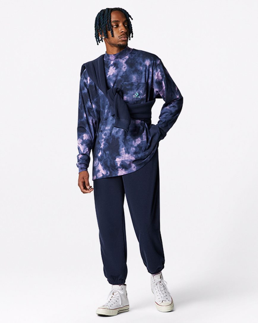 Men's Converse Counter Climate Fleece Pants Obsidian | AU 63C41I